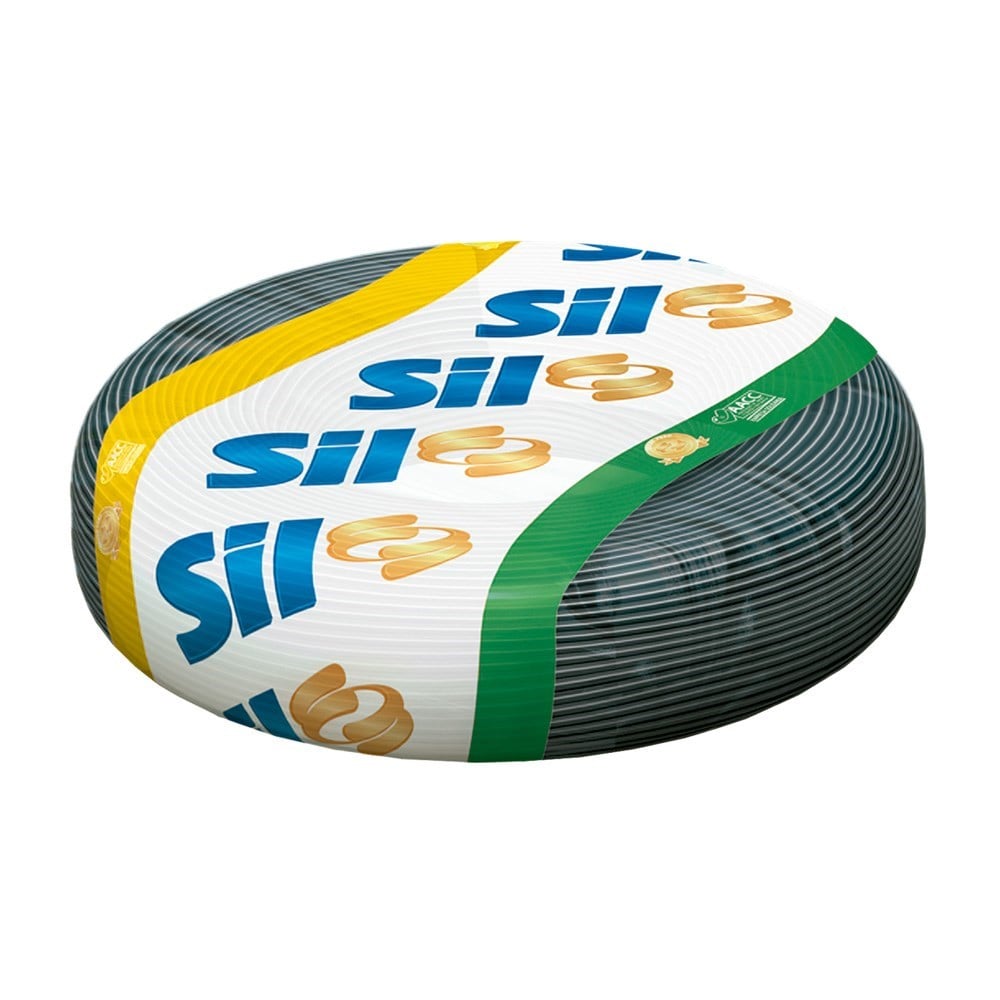 Fio Cabinho Flexível Sil 750V "Metro" 10mm Preto 003.021.002.2.06