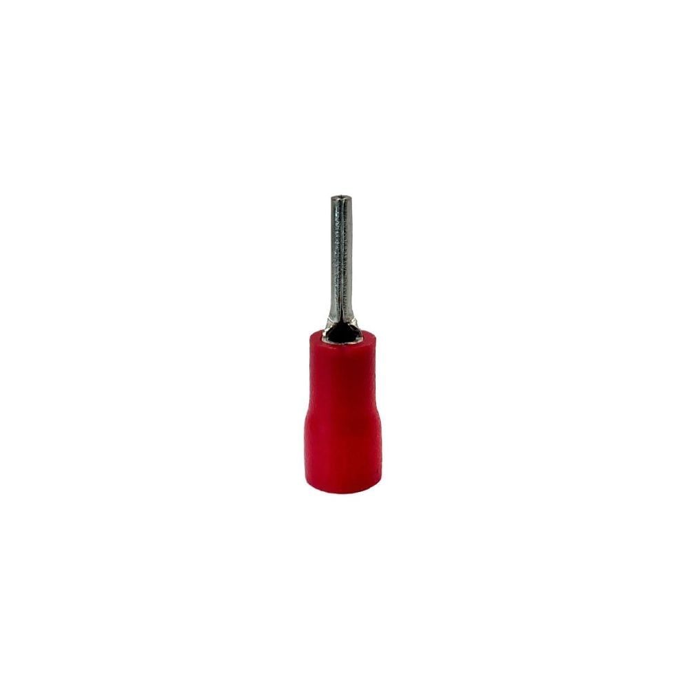 Terminal Pino Pré-Isolado Sforplast Vermelho - 0,5x1,5MM 100 Peças | 6305