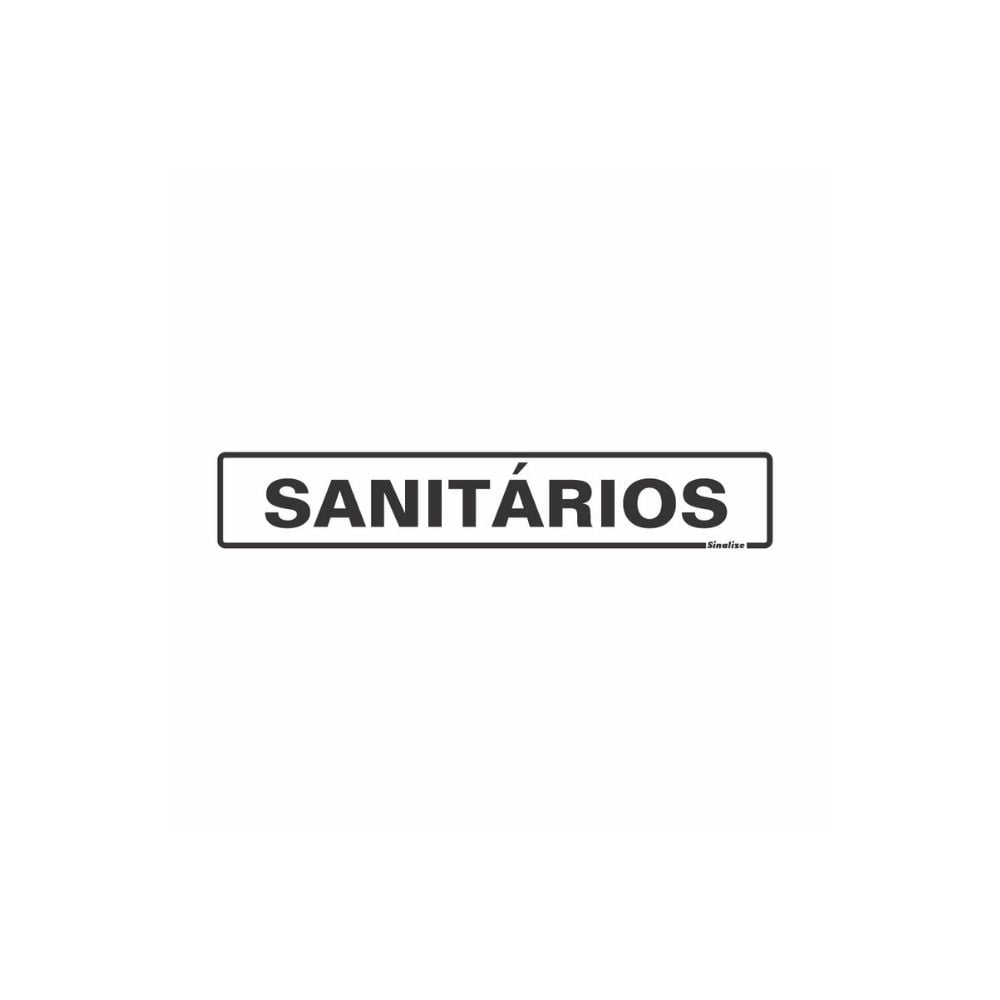 Placa Sinalize - Sanitários 5x25cm | 220BJ