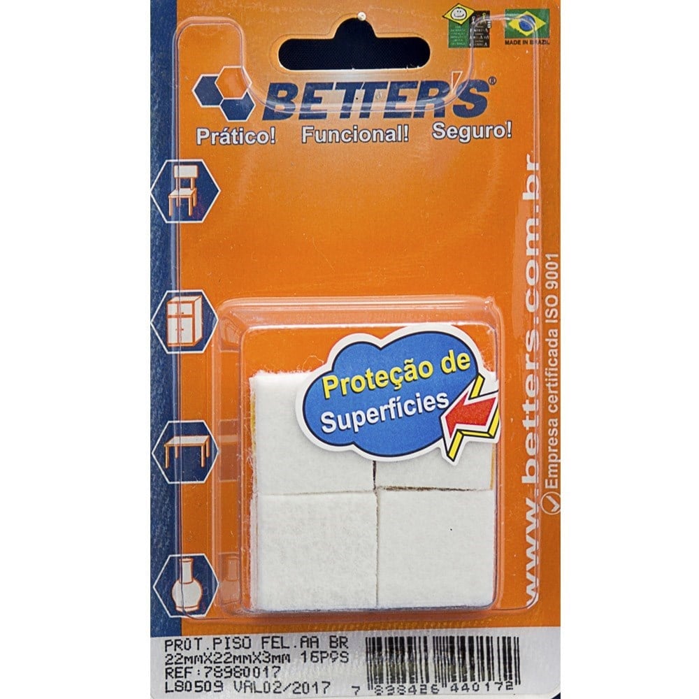 Feltro AA Better "La" Quadrado 22x3 16pecas BRIBTS000017