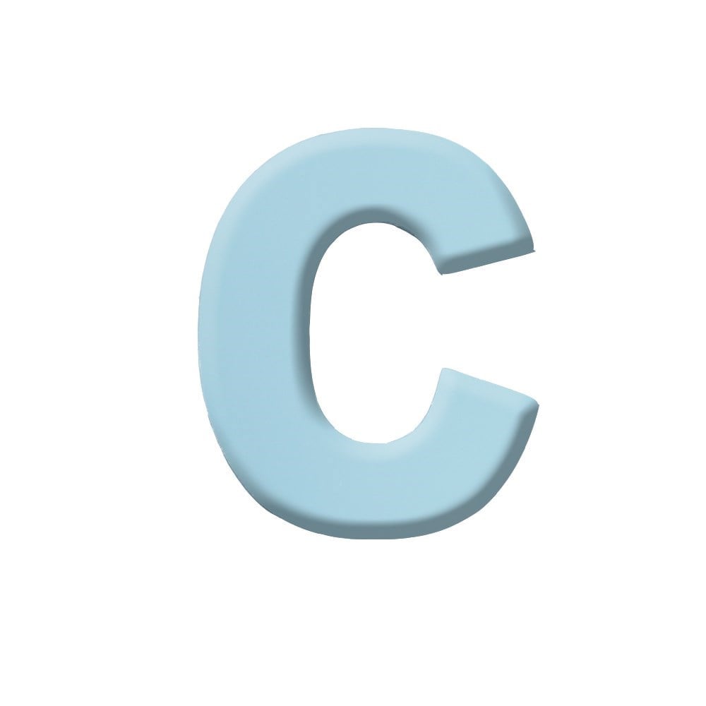 Letra Alumínio Espelhado C 9.5cm 57